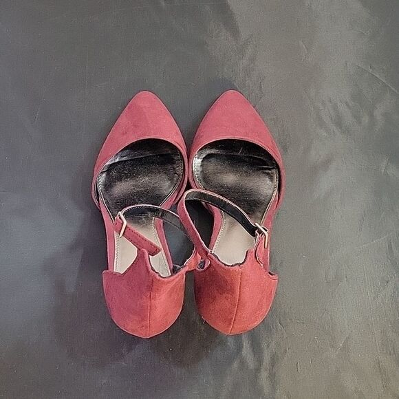 BRAND NEW CATO LOW HEEL ADJUSTABLE BUCKLE ANKLE STRAP POINTED TOE D'ORSAY SHOE - Picture 6 of 14